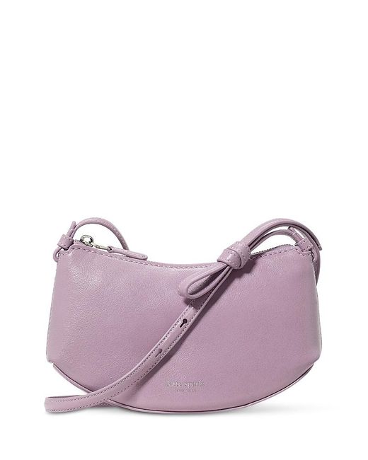 Kate Spade Purple Loop Glazed Leather Crossbody