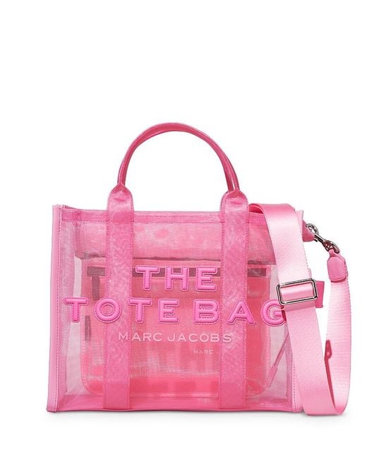 Marc Jacobs Pink The Mesh Medium Tote Bag