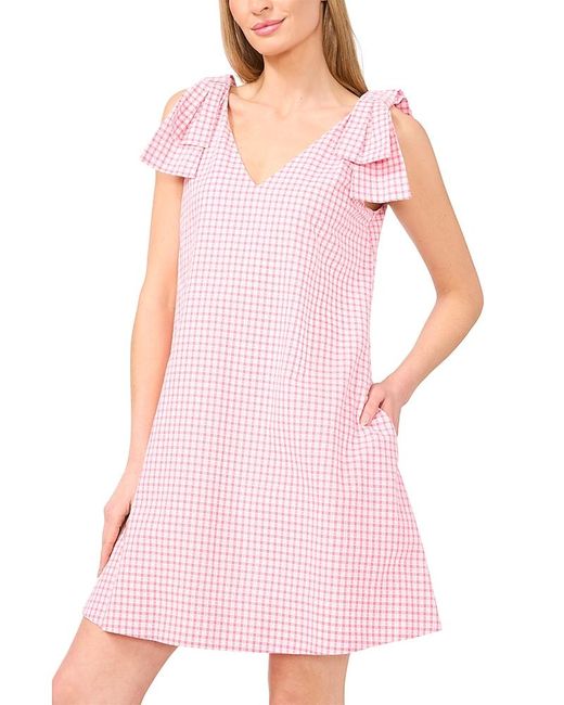 Cece Pink A Line Short Dress