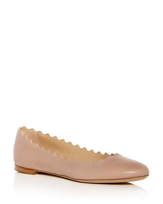 Chloé Natural Lauren Ballet Flats