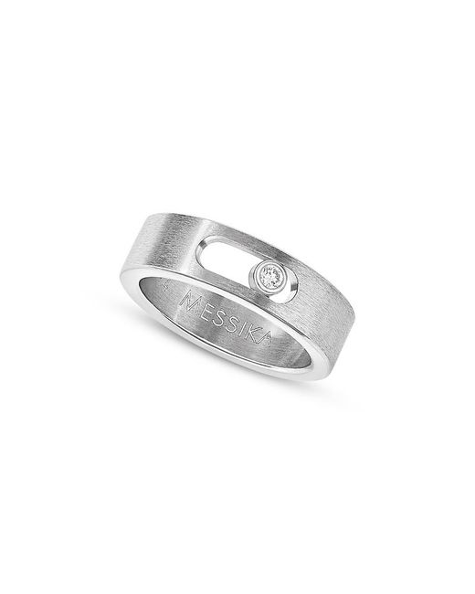 Messika White Diamond Move Titanium Small Ring for men