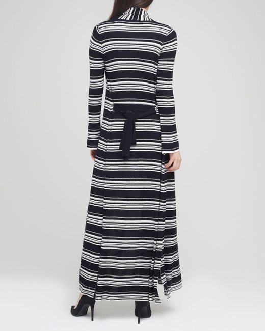 striped duster cardigan