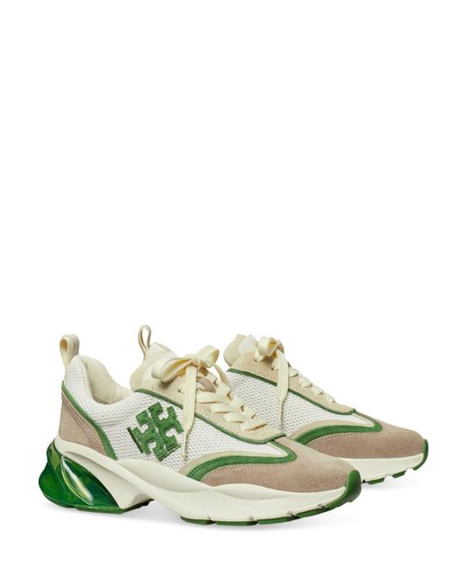 Tory Burch Good Luck Bubble Trainer Running Sneakers in Green | Lyst