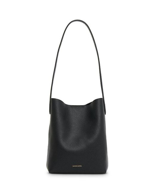 Mansur Gavriel Black Mini Everyday Cabas Leather Shoulder Bag