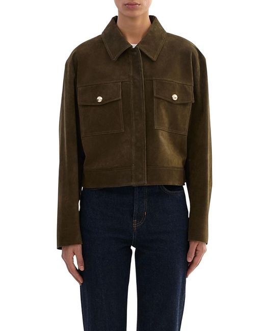 Lamarque Black Merida Suede Jacket