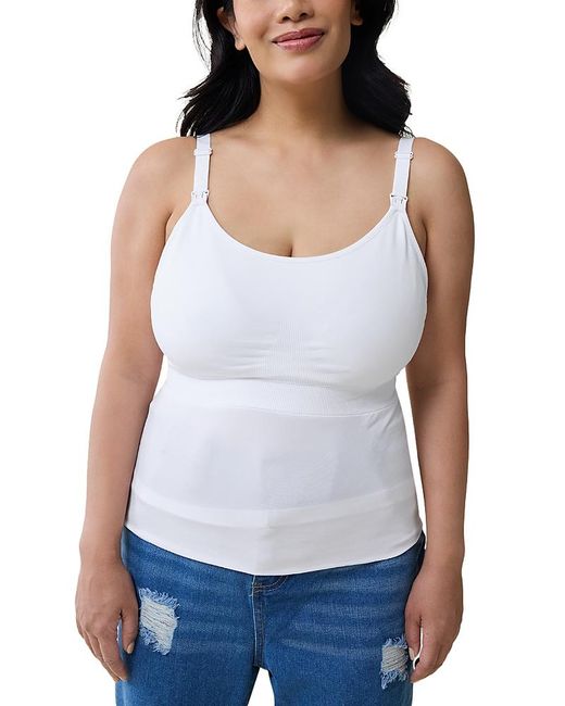 Ingrid & Isabel White Nursing & Pumping Cami, Pack Of 2