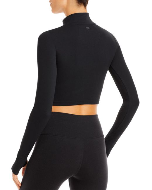 zip crop sweatshirt