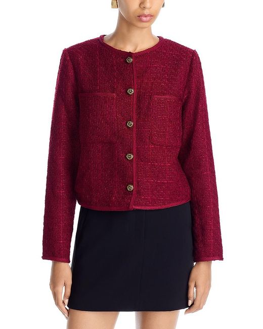 Aqua Red Tweed Jacket