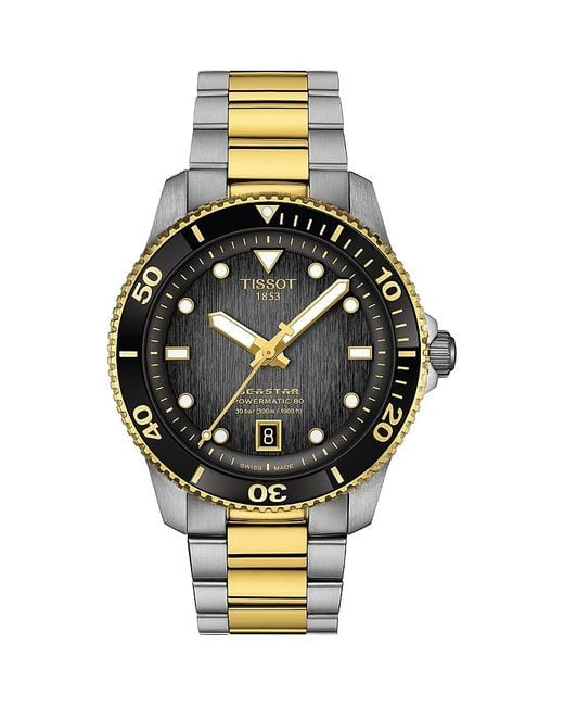 Tissot Metallic Seastar 1000 Powermatic 80 Watch, 40Mm