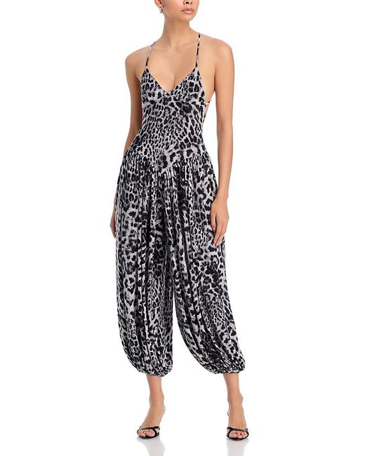 Norma Kamali Blue Kenny Sleeveless Jumpsuit