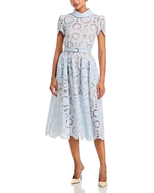 stretch satin lace up back dress with train Sherri Hill - 55992