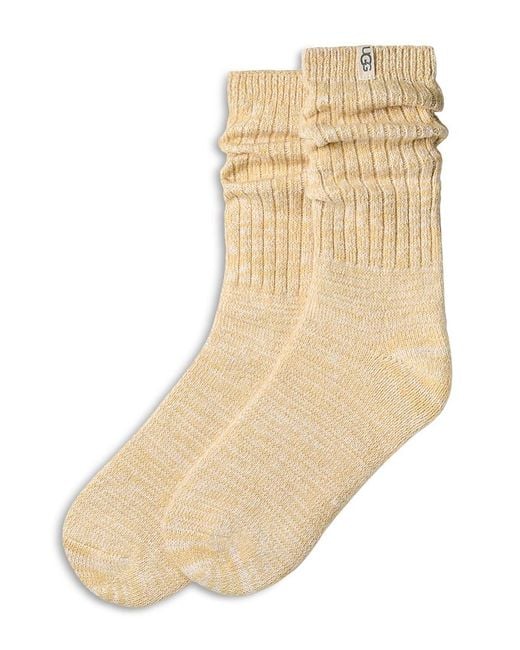 Ugg Natural Rib Knit Crew Socks