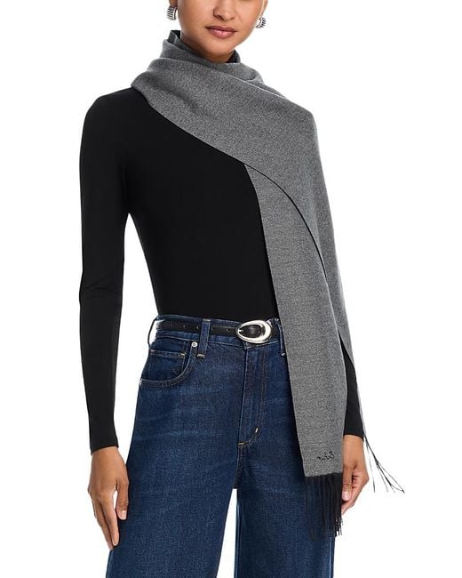 Echo Black Double Face Scarf