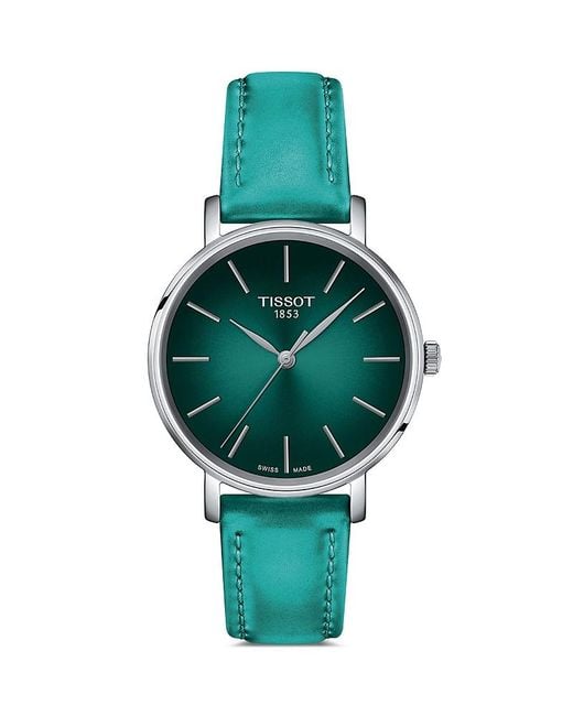 Tissot Green Everytime Watch, 34Mm