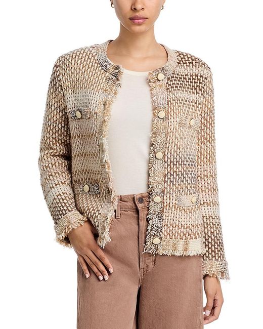 Veronica Beard Natural Sariyah Knit Jacket