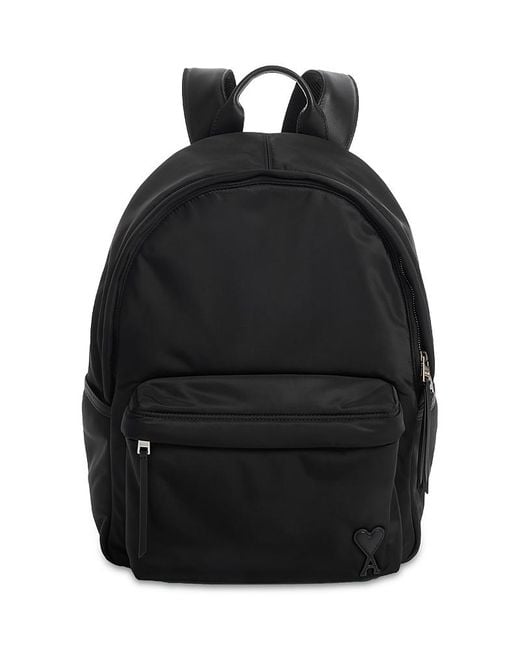 AMI Black Marcel Backpack for men
