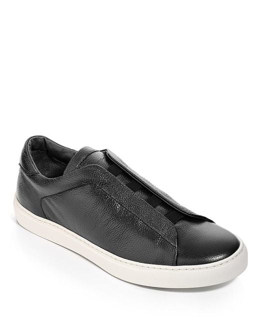 To Boot New York Black Bolla Slip On Sneakers for men