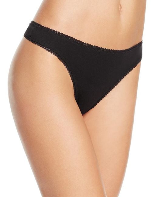 On Gossamer Black Cabana Stretch Cotton Hip G-string