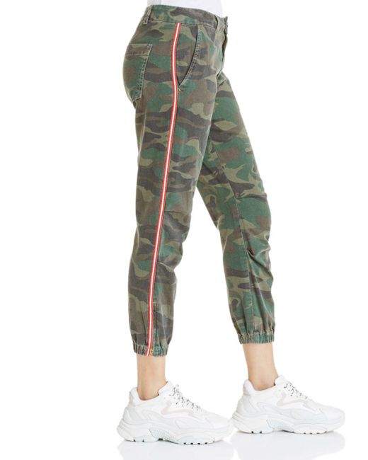 Sundry Striped - Trim Camo Jogger Pants 