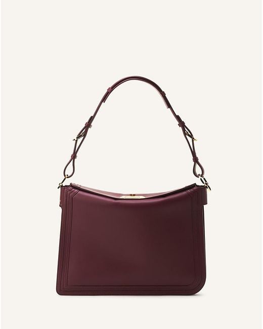 Lanvin Purple Compagnon Asymmetrical Bag