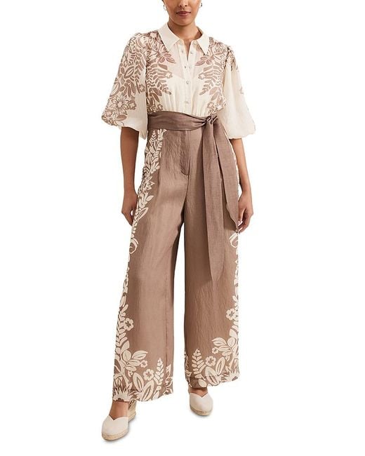 Phase Eight Natural Lilja Jumpsuit