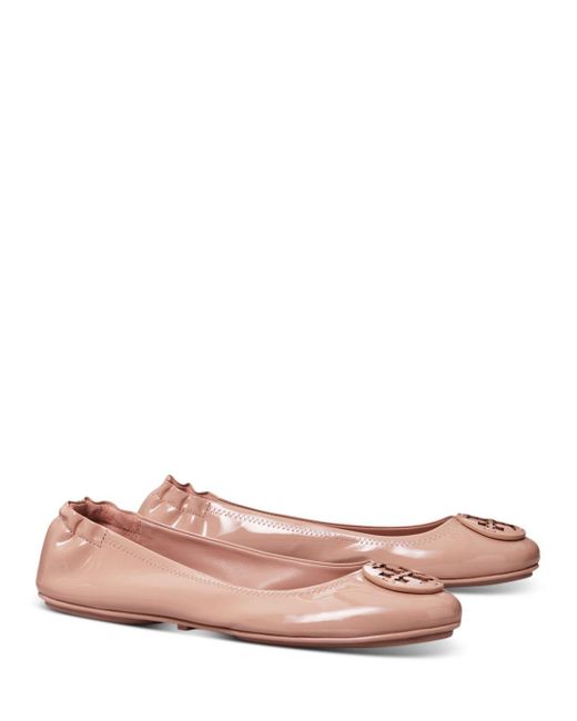 Tory Burch Minnie Travel Ballet Flat in Pink | Lyst
