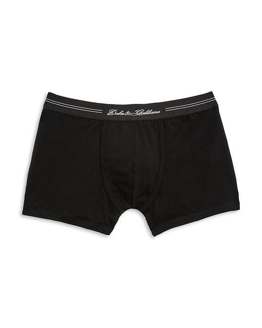 Dolce & Gabbana Black Stretch Jersey Boxers for men