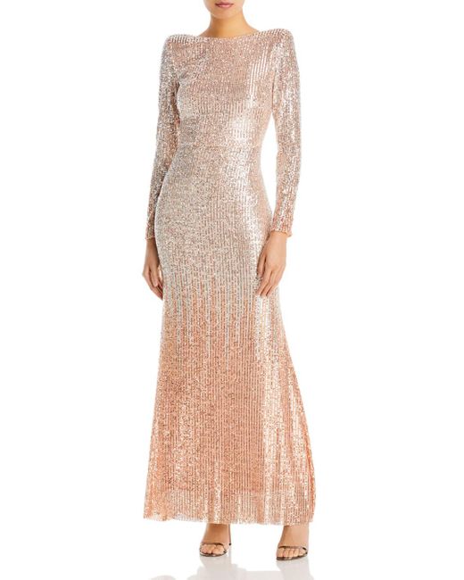 eliza j ombre sequin gown