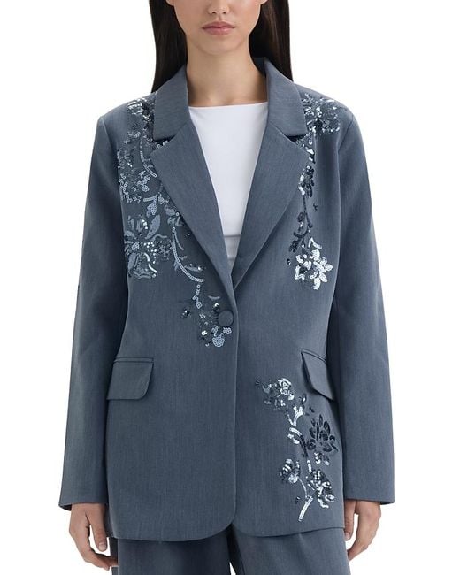 NVLT Blue Sequin Blazer