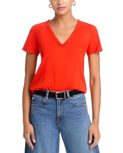 Rag & Bone Red The Slub Tee