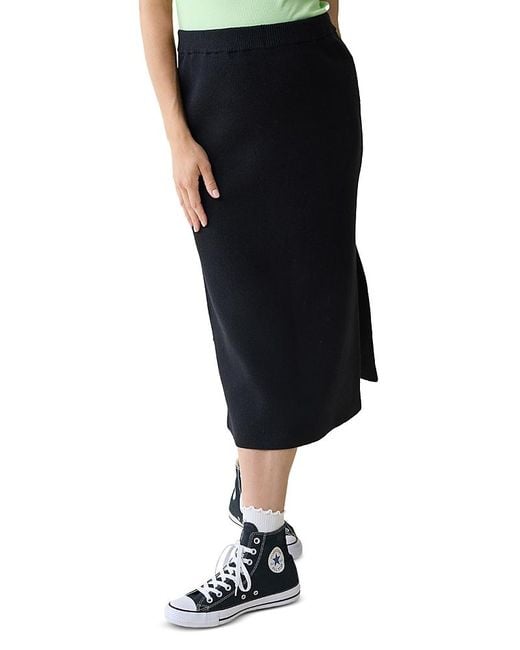 Ingrid & Isabel Black Maternity Knit Skirt
