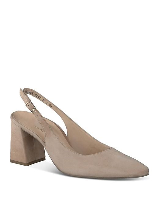 Paul Green Natural Toluca Sling Pumps