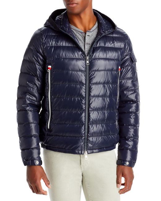 Moncler Goose Galion Hooded Puffer Jacket in Navy (Blue) for Men - Lyst