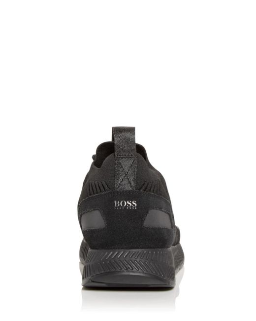 hugo boss titanium knit trainers