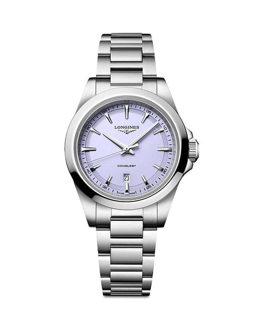 Longines Metallic Conquest Watch, 30Mm