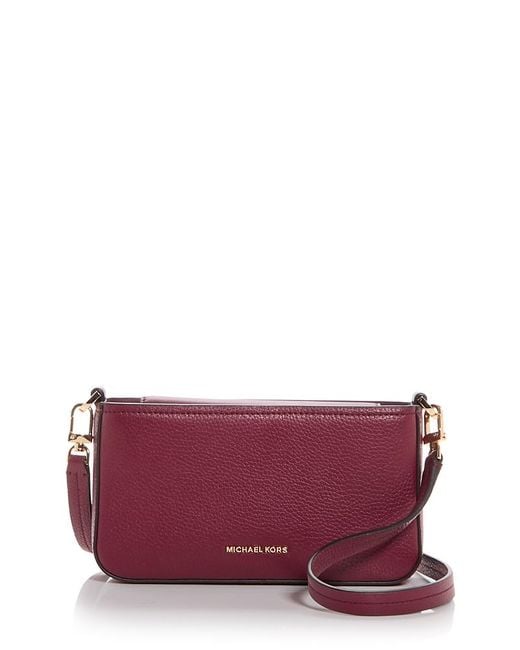 Michael Kors Purple Bryant Small Convertible Crossbody Bag