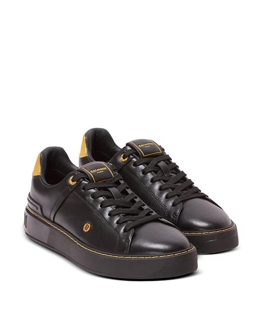 Balmain Black B-Court Trainers