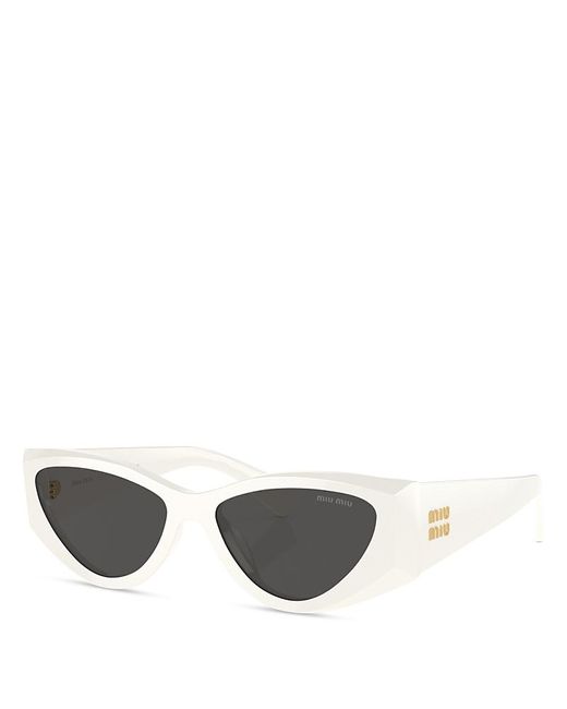 Miu Miu Metallic Cat Eye Sunglasses, 54Mm