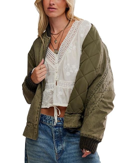 Free People Gray Sweet Love Blouse