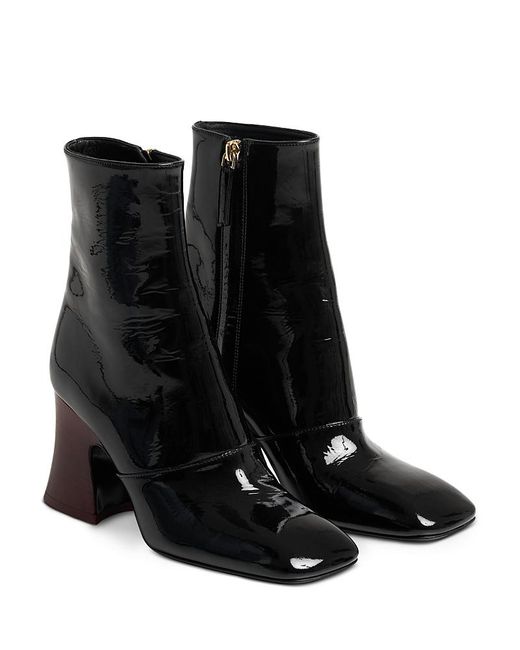 上品な足元 ☆ CHLOE Janis black patent ankle boots Chloé Janis Ankle Boots in Black | Lyst