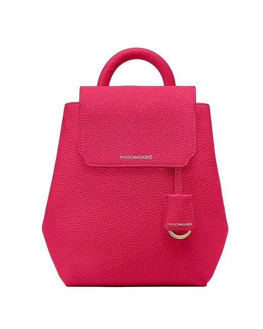 Maison De Sabre Pink Soft Leather Backpack