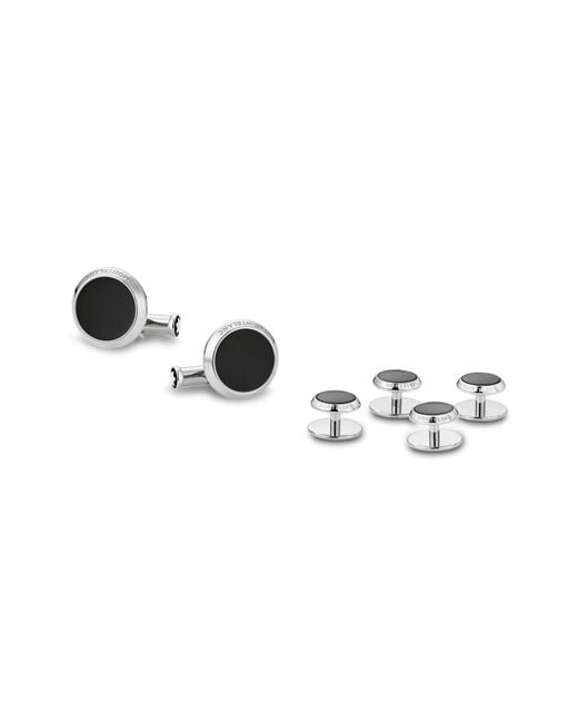 Montblanc Tuxedo Studs And Cufflink Set in Metallic for Men Lyst