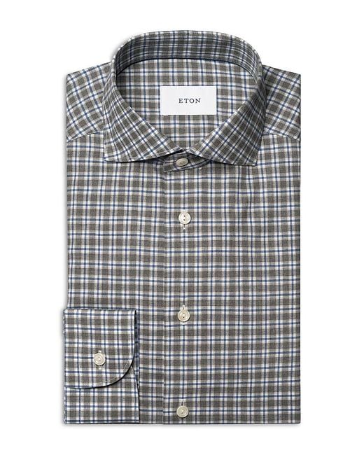 slate grey dress shirt Tall Slim Men's Triblend Easy Care Dress Shirt - Small, Gray main image 0