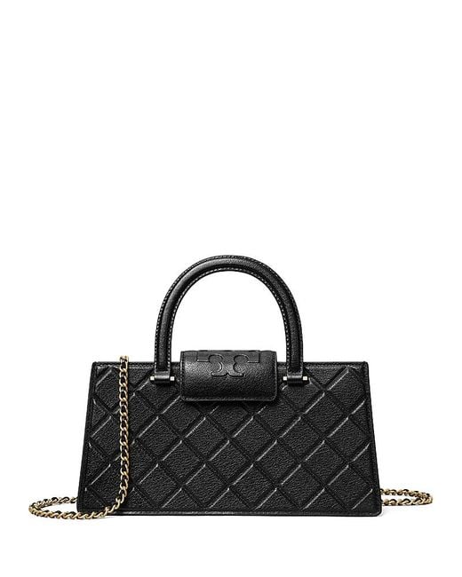 Tory Burch Black Fleming Top Handle Satchel