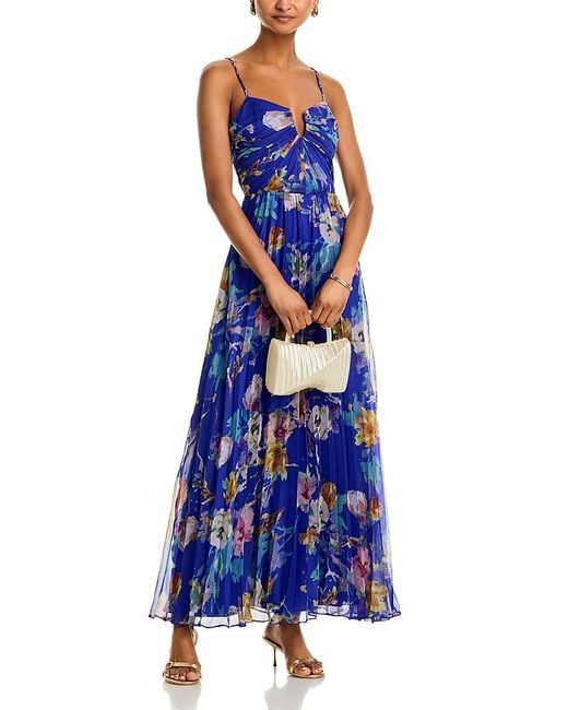 royal blue frill dress Royal Blue Chiffon Sweetheart Ruffle Tiered Long Prom Dress Sky Blue / 0 main image 1