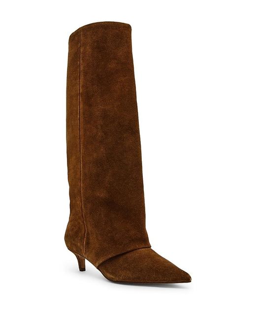 Steve Madden Brown Luca Suede Tall Boots