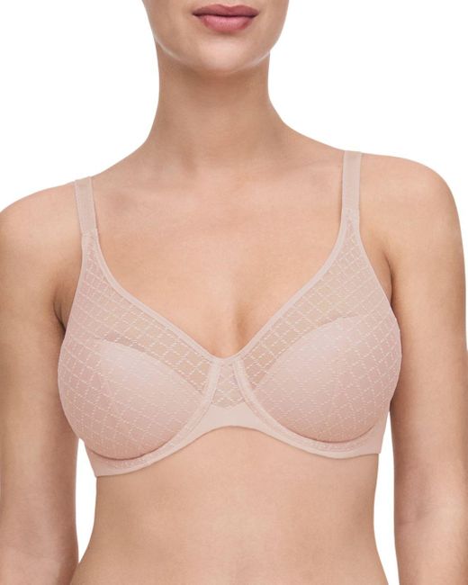 Chantelle Synthetic Norah Chic Comfort Underwire Bra in Natural | Lyst
