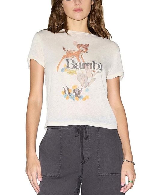 Re/done White Classic Bambi Tee