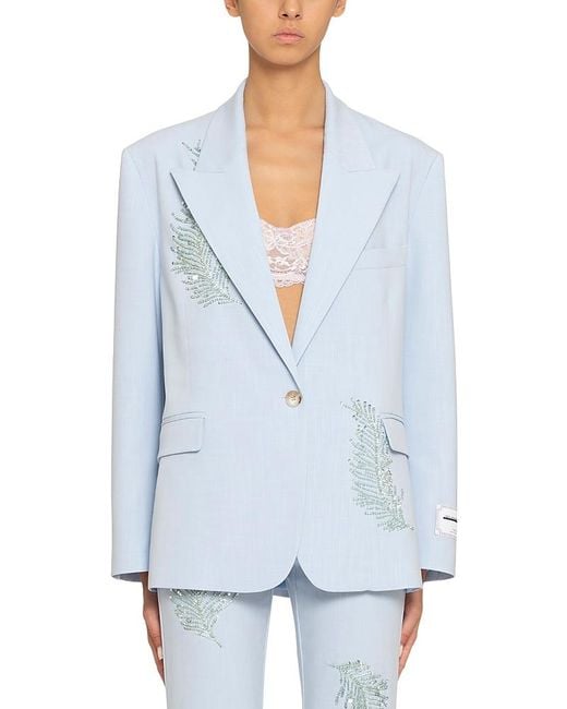 Des Phemmes Blue Des_Phemmes Oversized Blazer