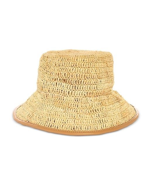Vince Natural Raffia Bucket Hat